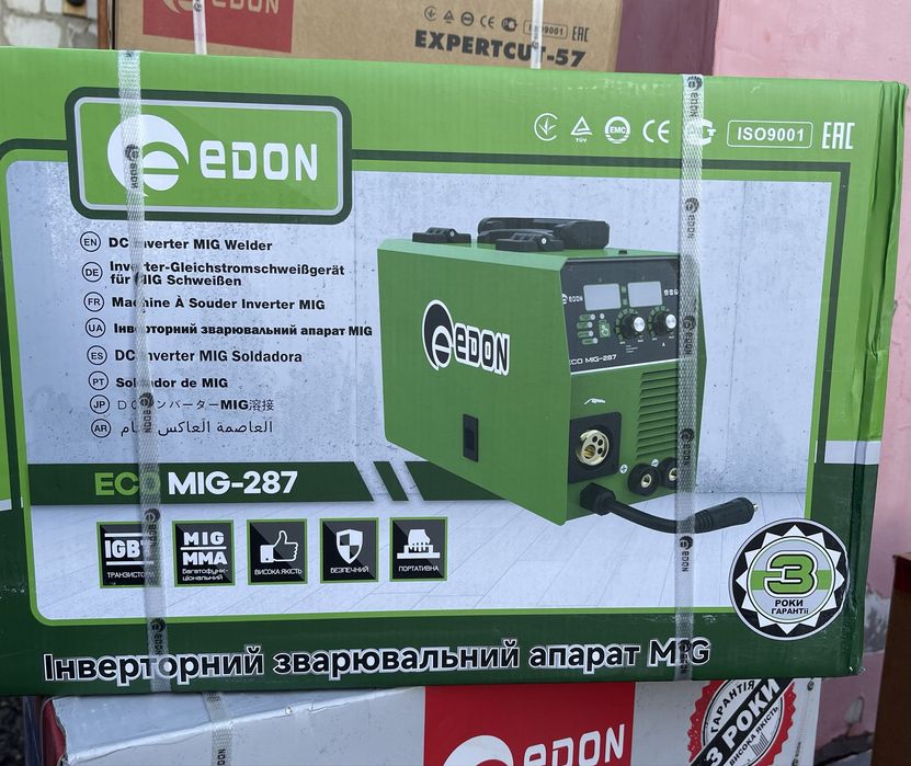 New! Сварочный полуавтомат  EDON eco mig- 267 и 287 газ/флюс