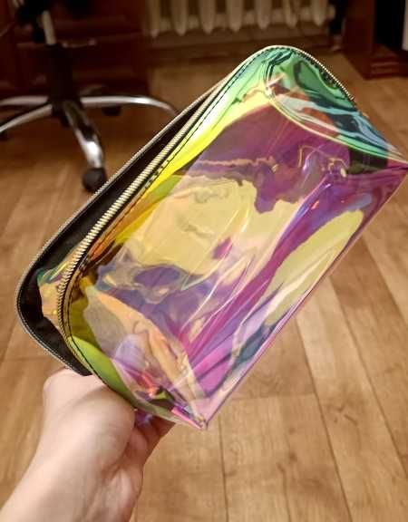 Модная полупрозрачная косметичка, дорожная портативная