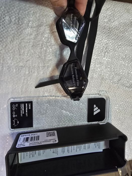 Окуляри для плавання Adidas Ripstream Soft IK9657 Чорні