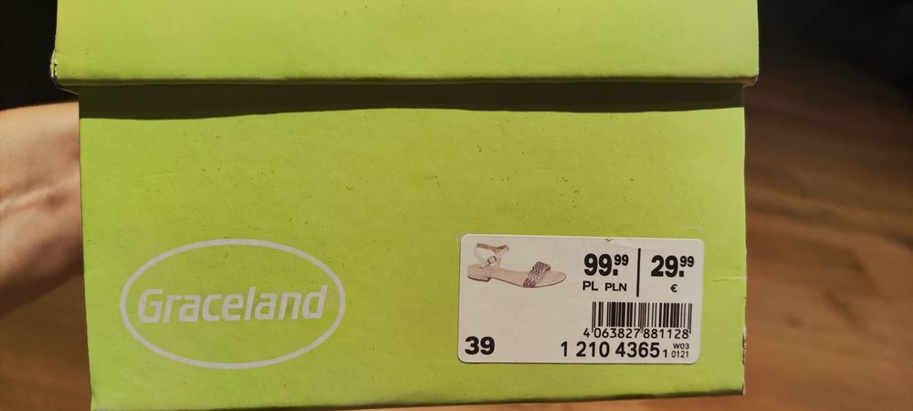Sandałki dziewczęce/damskie 39