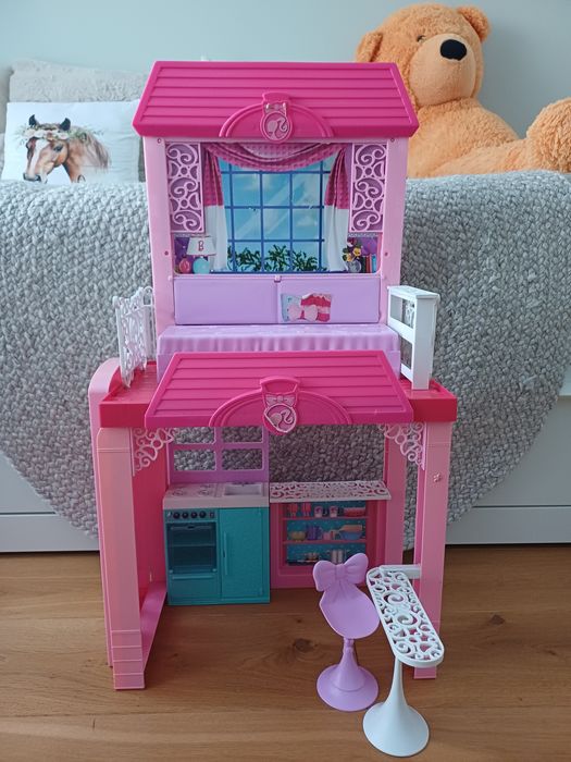 Domek dla lalek barbie + akcesoria
