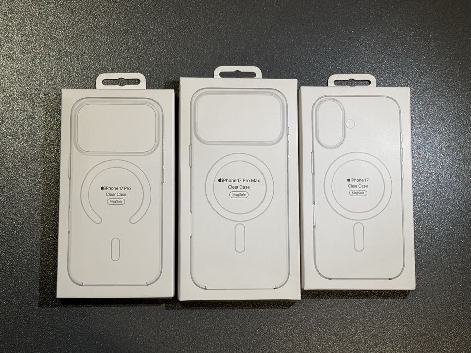 Оригинальный чехол Apple Clear Case with Magsafe для Айфон 17 / 17 Pro / 17 Pro Max