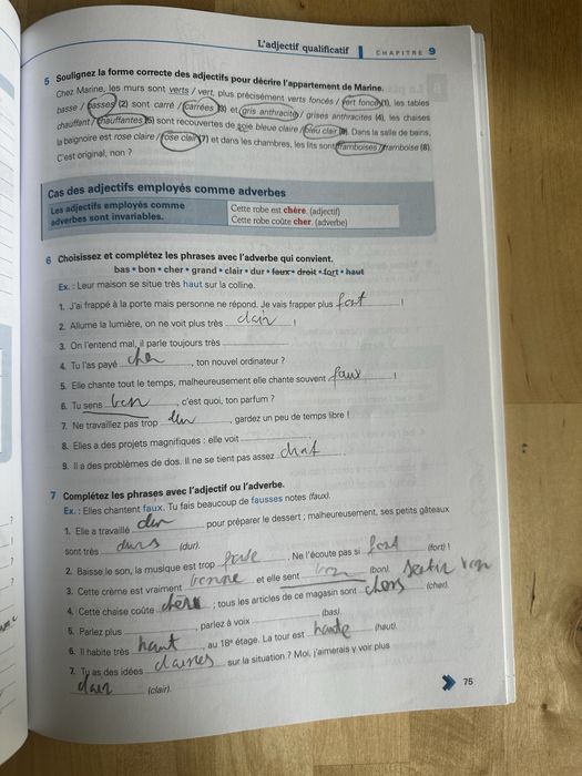exercices de grammaire B1 wydawnictwo hachette
