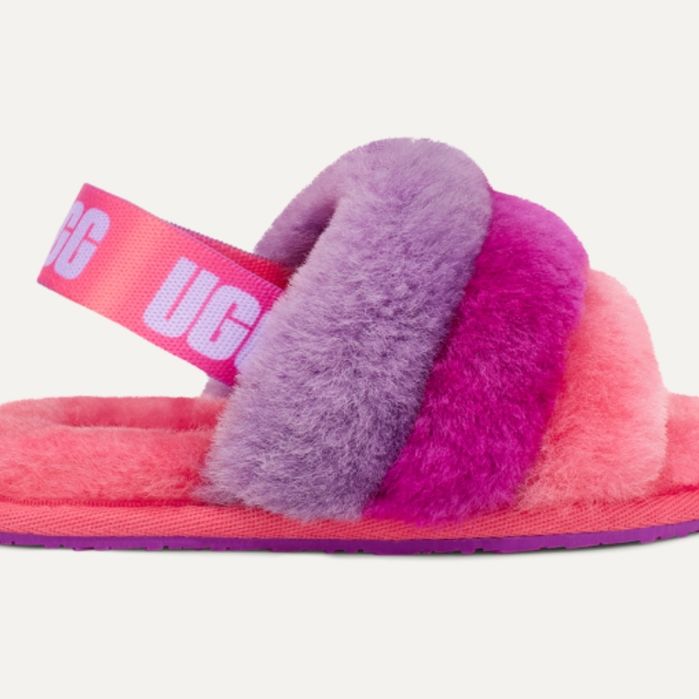 Меховые тапки тапочки Ugg шлепки шлёпанцы  босоніжки р.28.5-28 18.5см