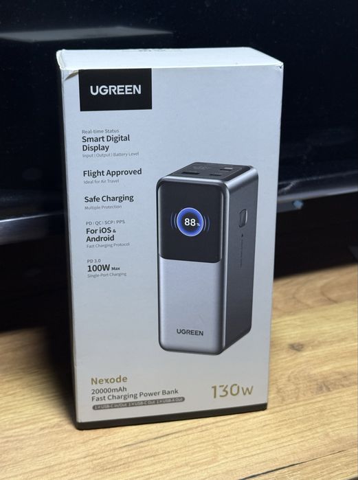 Павербанк  UGREEN Nexode Power Bank 20000 mAh 130 W Grey