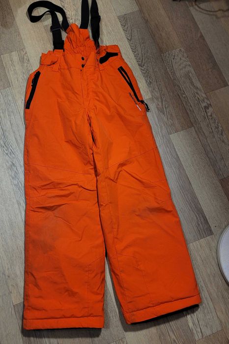 Полукомбинезон яркий лыжные штаны Mountain термо  р 134- 140