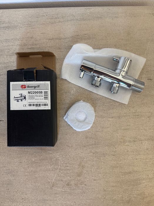 M22005B ibergrif VÁLVULA para ducha HIGIENICA con SALIDA CISTERNA