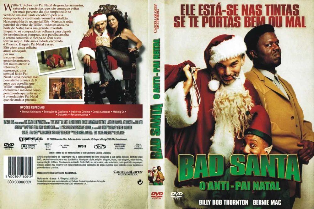 Bad Santa (DVD, 2003) Billy Bob Thornton
