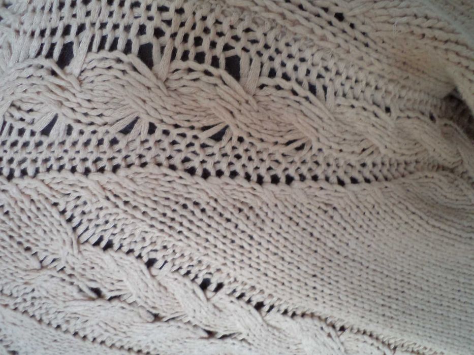 Wspaniały sweter kardigan Stefanel r.S bawełna i len