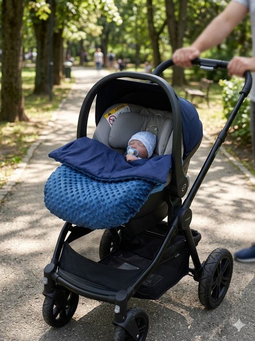 Pół śpiworek do fotelika samochodowego