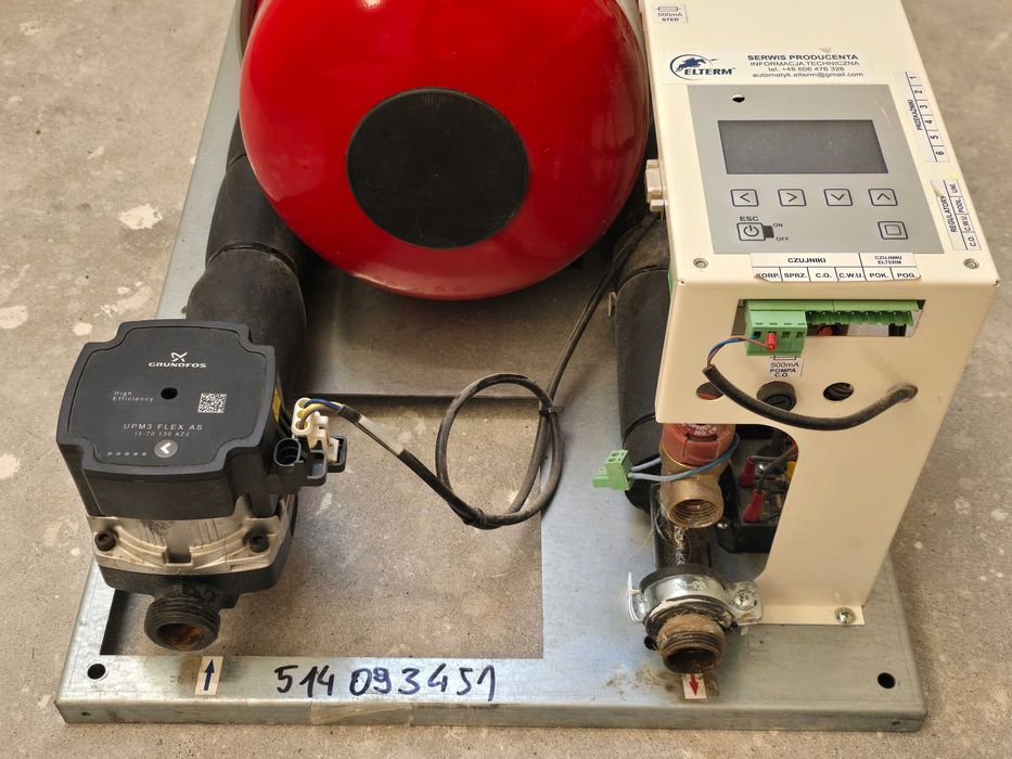 Grupa pompowa/moduł hydrauliczny CO z pompą Grundfos i sterownikiem Elterm