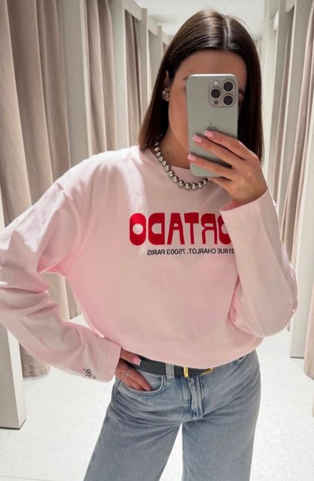 Лонгслів Zara бавовняний New Collection