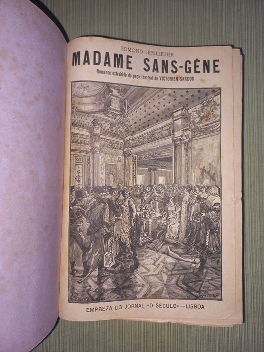 Livro Madame Sans – jornal o seculo 1894