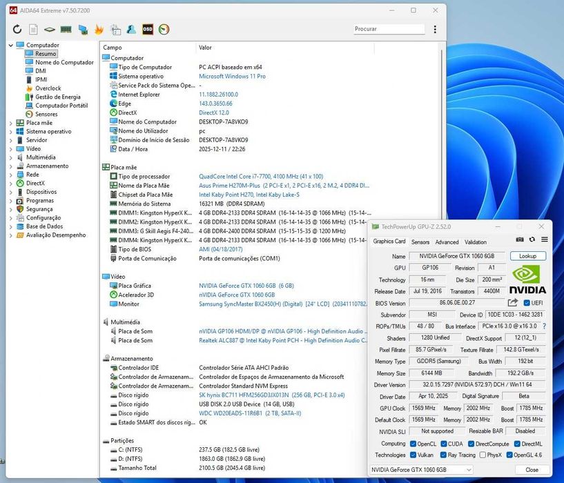 Torre Gaming i7 Fractal