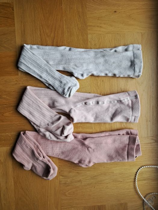 Rajstopy 86-92/ H&M; 2 pary skarpetek