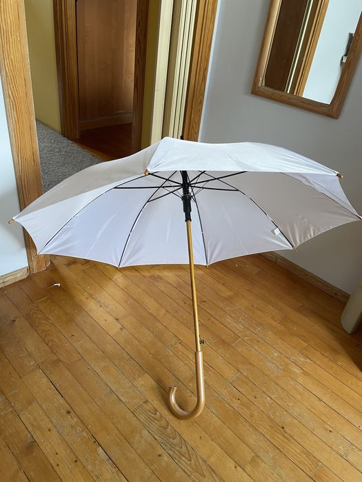 Parasol biały automatycznie rozkładany