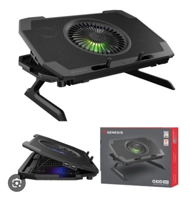 Genesis Oxid 850, podkładka chłodząca do notebooka do 17,3” jak nowy