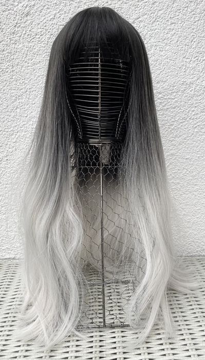 Premium Ultra włosy doczepiane, peruka, czarny / popiel / ombre 364.