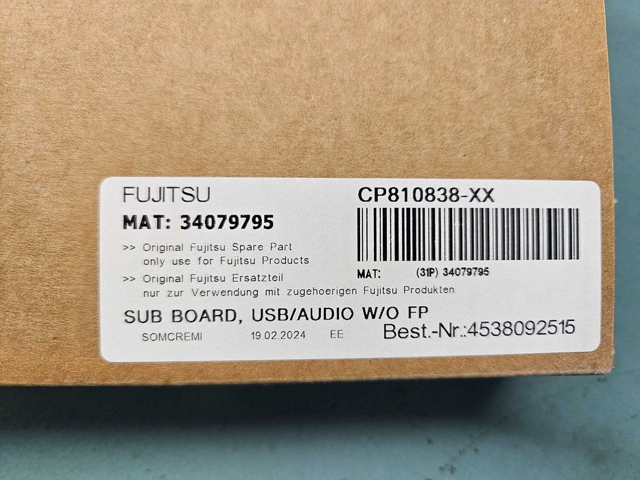 Vendo Sub Board - USB/AUDIO W/O FP PN: 34079795 para Fujitsu Lifebook A3510/11