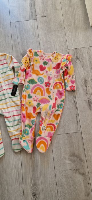 Pajac pajacyk śpioszki piżamka polar ciepła jak Next Newbie Zara