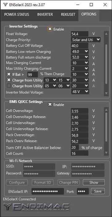ENSolarX 5X Basic WiFi do Falowników Hybrydowych Oraz BMSow