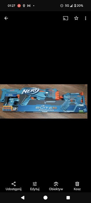 Wyrzutnia Neft Elite 2.0 Stockpile Pack Hasbro F5031