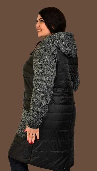 Легкое черное  стеганое пальто куртка