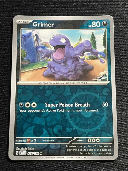 Carta Pokémon Grimer 126/198 Scarlet & Violet