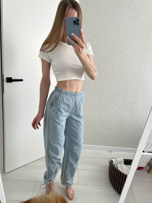 Джинси карго прямі довгі