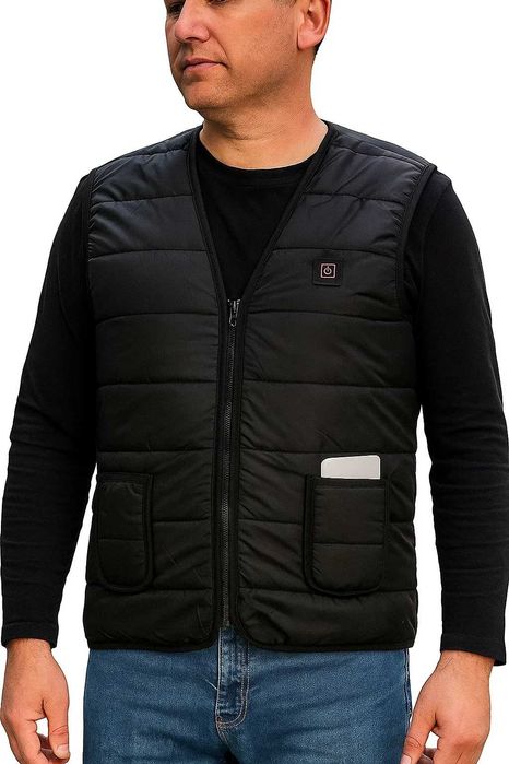 Жилет с подогревом USB | Унисекс, 3 режима нагрева,  от пауэрбанка