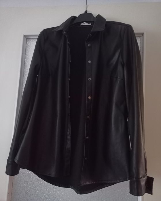 Kurka skórzana a'la koszula skórzana