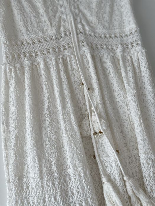 Vestido branco em renda S/M