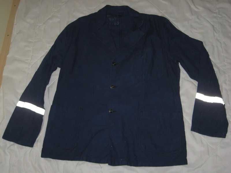 Bluza robocza 52 solidna odblaski 3 kieszenie klata 124cm