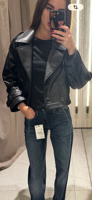 Тренч шкірянка екошкіра Zara