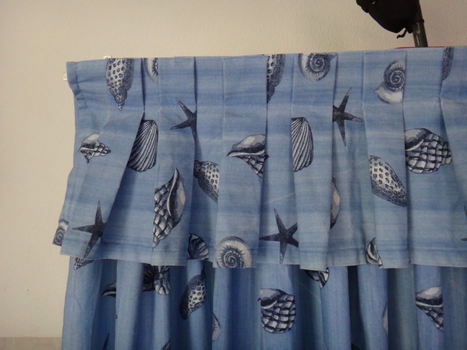 Cortinados Tecido com 2 calhas ( Prontos a Montar )