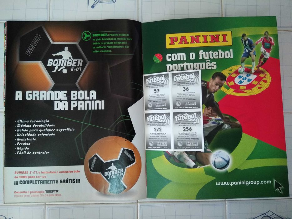 Panini Sports 2006/07 Superliga Álbum Vazio Futebol Portugal Cromos