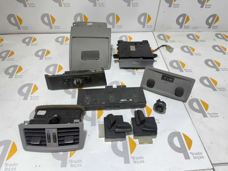Comutador luzes plásticos gaveta botão start Bmw e60 e61
