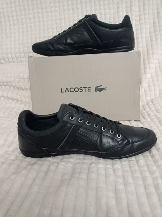 Buty Lacoste Chaymon rozmiar 44 ,5 czarne skórzane sneakersy skóra 45