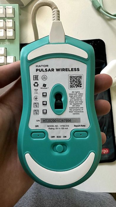 Ігрова бездротова миша Hator Pulsar Pro Wireless