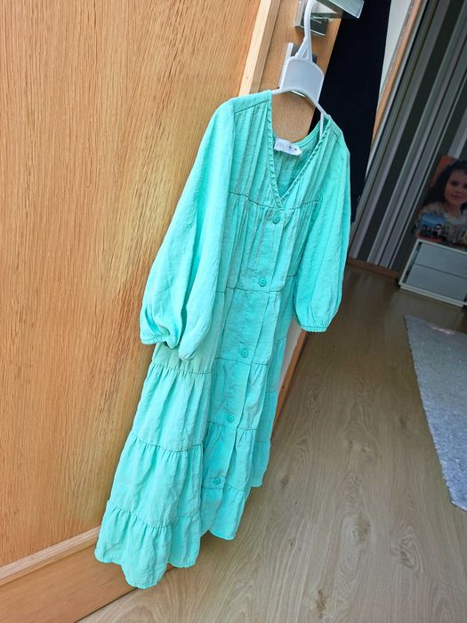Lindo vestido verde Zara para menina