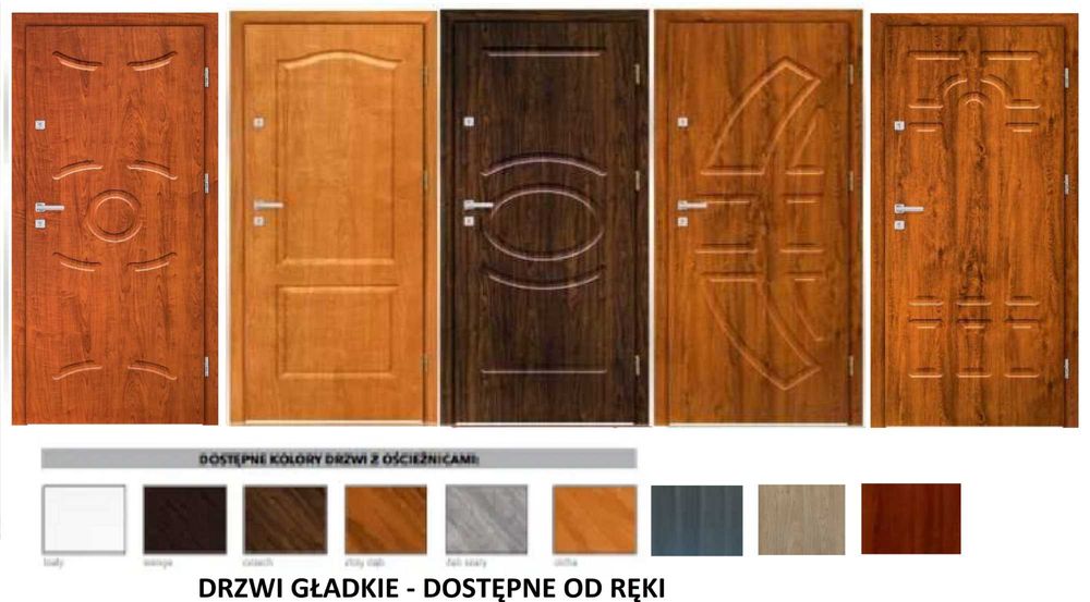 Drzwi wejściowe ZEWNĘTRZNE z MONTAŻEM wewnątrzklatkowe