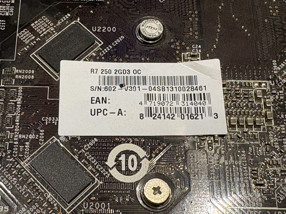MSI Radeon R7 250 2GB DDR3 OC