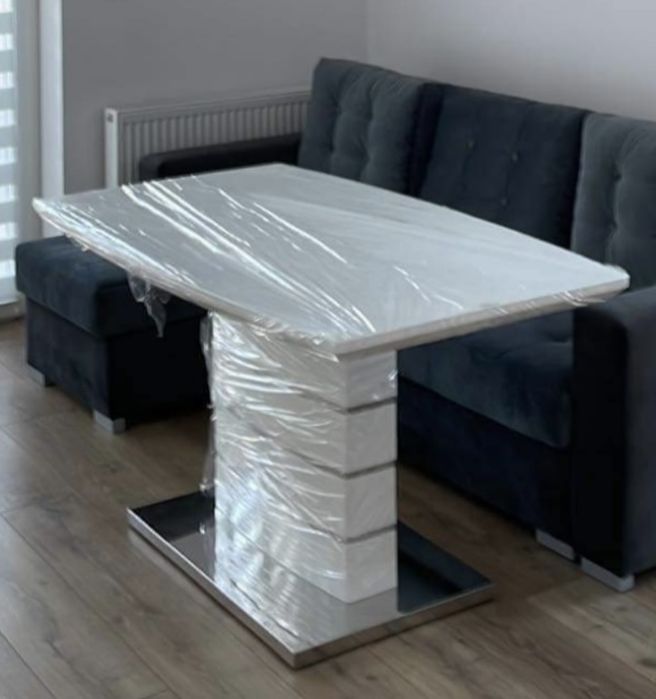 Stół Estelo rozkładany 140-180 cm szerokość 80 bialy jak nowy