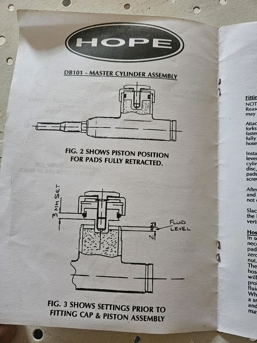 disco hidráulico Hope (DB101)