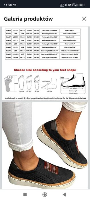 Damskie sneakersy rozm..41