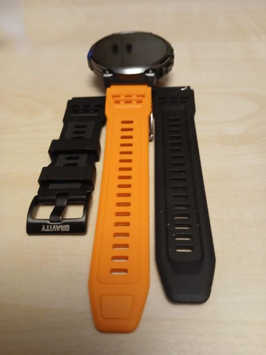 Smartwatch Gravity GT23-3 z rozmowami. SMS latarka paski.
