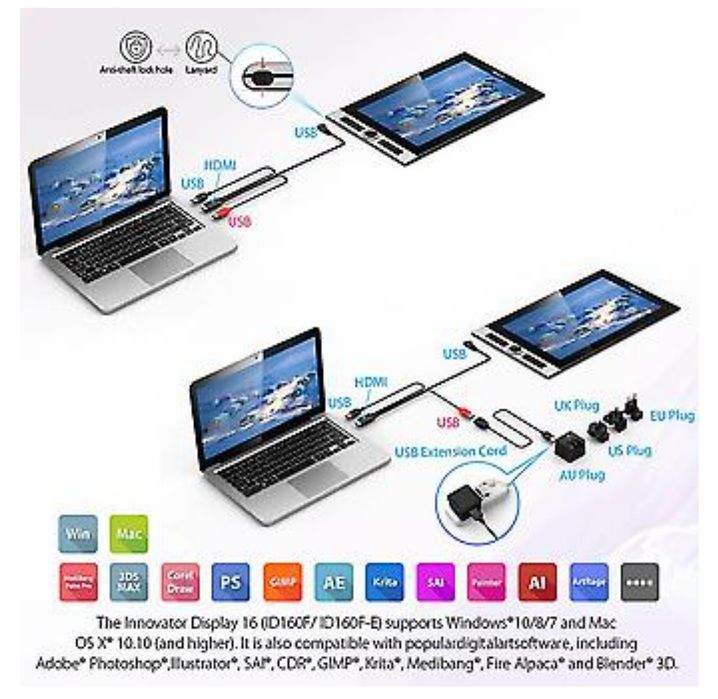Tablet graficzny. XP-PEN Innowator 16.  Mało używany.