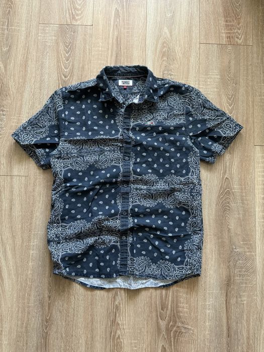 Рубашка Tommy Hilfiger Jeans (лляна, сорочка, bandana style)