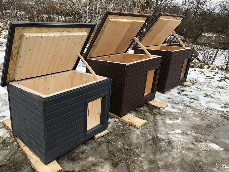 Утеплена будка для собаки 120х90х90