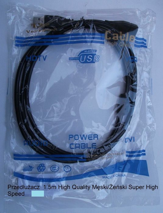 Przedłużacz Kabel USB 3.0 6A 150 cm